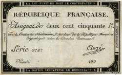 250 Livres FRANCE 1793 Ass.45a TTB