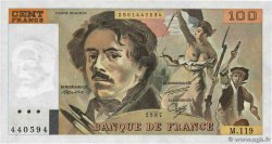 100 Francs DELACROIX modifié FRANCE 1987 F.69.11 SUP
