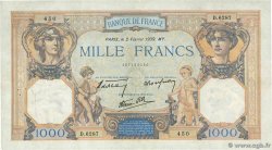 1000 Francs CÉRÈS ET MERCURE type modifié FRANCE 1939 F.38.34 TTB+