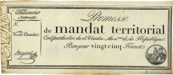 25 Francs sans série Vérificateur FRANCIA  1796 Ass.59v BB