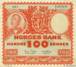 100 Kroner NORWAY  1957 P.33b XF