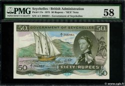 50 Rupees SEYCHELLES  1973 P.17e AU