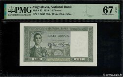 10 Dinara YOUGOSLAVIE  1939 P.035