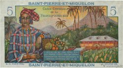 5 Francs Bougainville SAINT PIERRE AND MIQUELON  1946 P.22 VF+