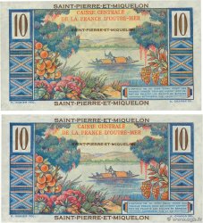 10 Francs Colbert Lot SAINT PIERRE E MIQUELON  1946 P.23 q.FDC