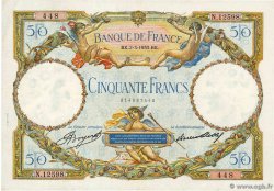 50 Francs LUC OLIVIER MERSON type modifié FRANCE  1933 F.16.04