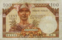 100 Francs TRÉSOR PUBLIC FRANCE 1955 VF.34.01