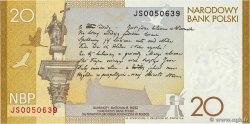 20 Zlotych Commémoratif POLOGNE 2009 P.180 NEUF
