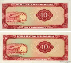 10 Cordobas Lot NICARAGUA 1972 P.123 pr.NEUF
