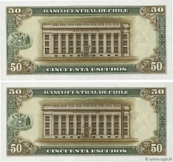 50 Escudos Consécutifs CHILI 1964 P.140b pr.NEUF