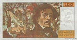 100 Francs DELACROIX modifié FRANCE 1982 F.69.06 TB+