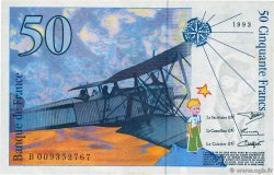 50 Francs SAINT-EXUPÉRY FRANCE 1993 F.72.02 SPL