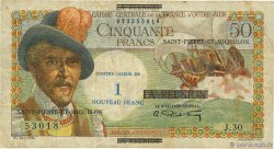 1 NF sur 50 Francs Belain d Esnambuc SAINT PIERRE ET MIQUELON 1960 P.30b