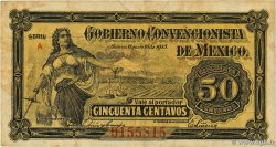 50 Centavos MEXICO Toluca 1915 PS.0882 F+