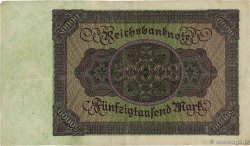 50000 Mark ALLEMAGNE 1922 P.080 pr.TTB