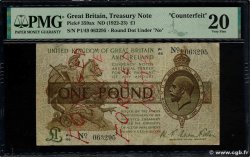 1 Pound Faux ANGLETERRE  1922 P.359a TB