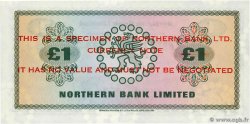 1 Pound Spécimen NORTHERN IRELAND  1970 P.187s FDC