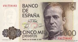 5000 Pesetas SPANIEN  1979 P.160 fST+