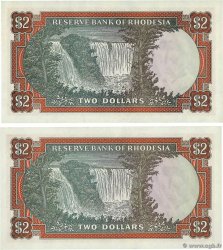 2 Dollars Consécutifs RHODESIA  1976 P.35a FDC