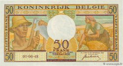 50 Francs BELGIUM  1948 P.133a UNC
