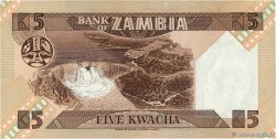 5 Kwacha Numéro radar ZAMBIA  1980 P.25d UNC