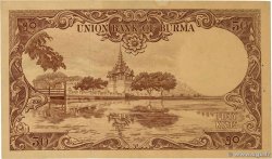 50 Kyats BIRMANIE 1958 P.50a TTB