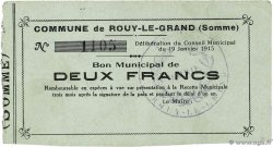 2 Francs FRANCE régionalisme et divers Rouy-le-Grand 1915 JP.80-470 TTB