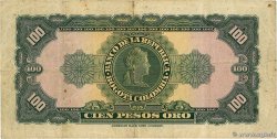 100 Pesos Oro COLOMBIE 1958 P.403a TB
