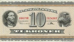 10 Kroner DINAMARCA 1967 P.044y MBC+