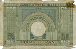 50 Francs MAROC 1947 P.21 B