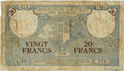 20 Francs MAROC 1945 P.18b B