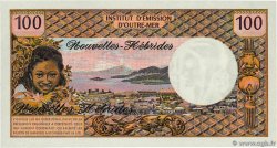 100 Francs NOUVELLES HÉBRIDES 1972 P.18b pr.NEUF