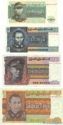 1, 5  10 et 25 Kyats Lot BURMA (VOIR MYANMAR)  1972 P.56 P.57 P.58 et P.59 UNC-