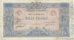 1000 Francs BLEU ET ROSE FRANCE  1908 F.36.22 TB