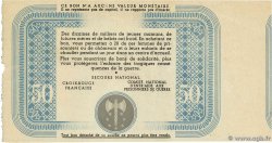 50 Francs BON DE SOLIDARITÉ Fauté FRANCE regionalism and miscellaneous  1941 KL.09A1 VF+
