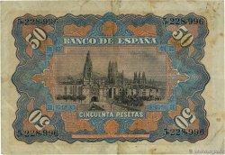 50 Pesetas SPAIN  1907 P.063a VF