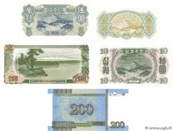 Lot de 5 billets  Lot NORTH KOREA  1947 P.LOT UNC