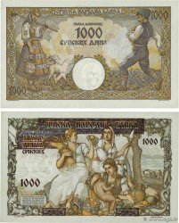 1000 Dinara Lot SERBIA  1941 P.24 et P.32a XF+