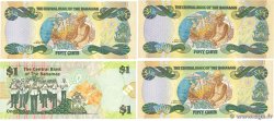 1/2 et 1 Dollar Lot BAHAMAS  2001 P.68 et P.71 UNC-