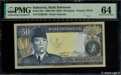 50 Rupiah INDONESIEN  1960 P.085a fST+