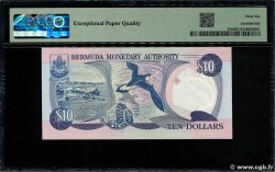 10 Dollars Petit numéro BERMUDA  1996 P.42b FDC