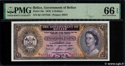 2 Dollars BELICE  1976 P.34c FDC