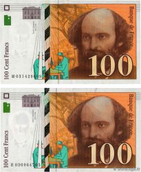 100 Francs CÉZANNE Lot FRANCE 1997 F.74.01 VF