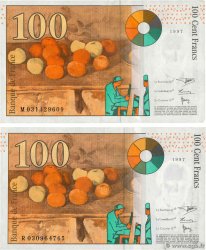 100 Francs CÉZANNE Lot FRANCE 1997 F.74.01 VF