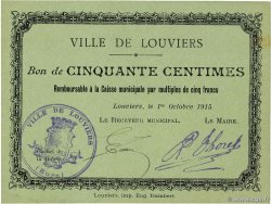 50 Centimes FRANCE régionalisme et divers Louviers 1915 JP.27-07 NEUF