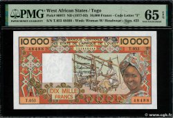 10000 Francs WEST AFRIKANISCHE STAATEN  1992 P.809Tl ST