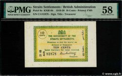 10 Cents MALESIA - INSEDIAMENTI DELLO STRETTO  1919 P.06c AU