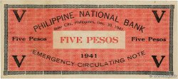 5 Pesos PHILIPPINES 1941 PS.307A TTB+
