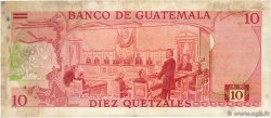 10 Quetzales GUATEMALA 1973 P.061a TB+