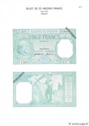 20 Francs BAYARD Planche FRANCE  1975 F.11pl